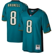 Men's Mitchell \u0026 Ness Mark Brunell Teal Jacksonville Jaguars Legacy Replica Jersey